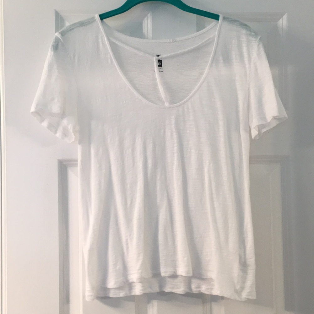 T shirt with cut out in front